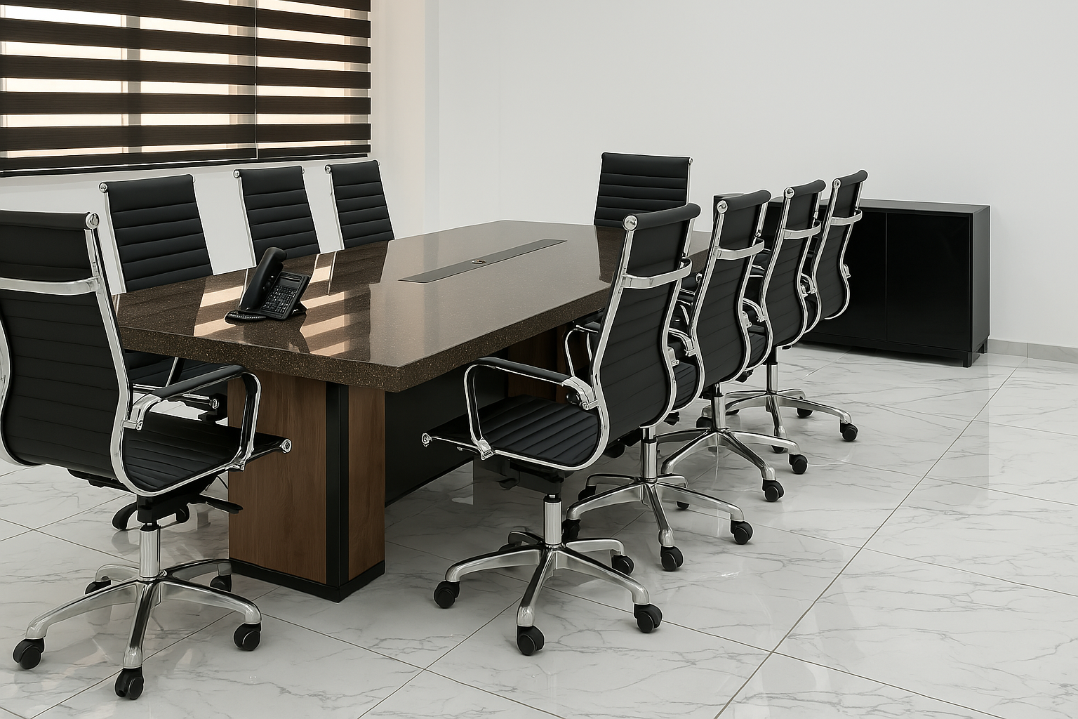 Espace bureautique en Solid Surface