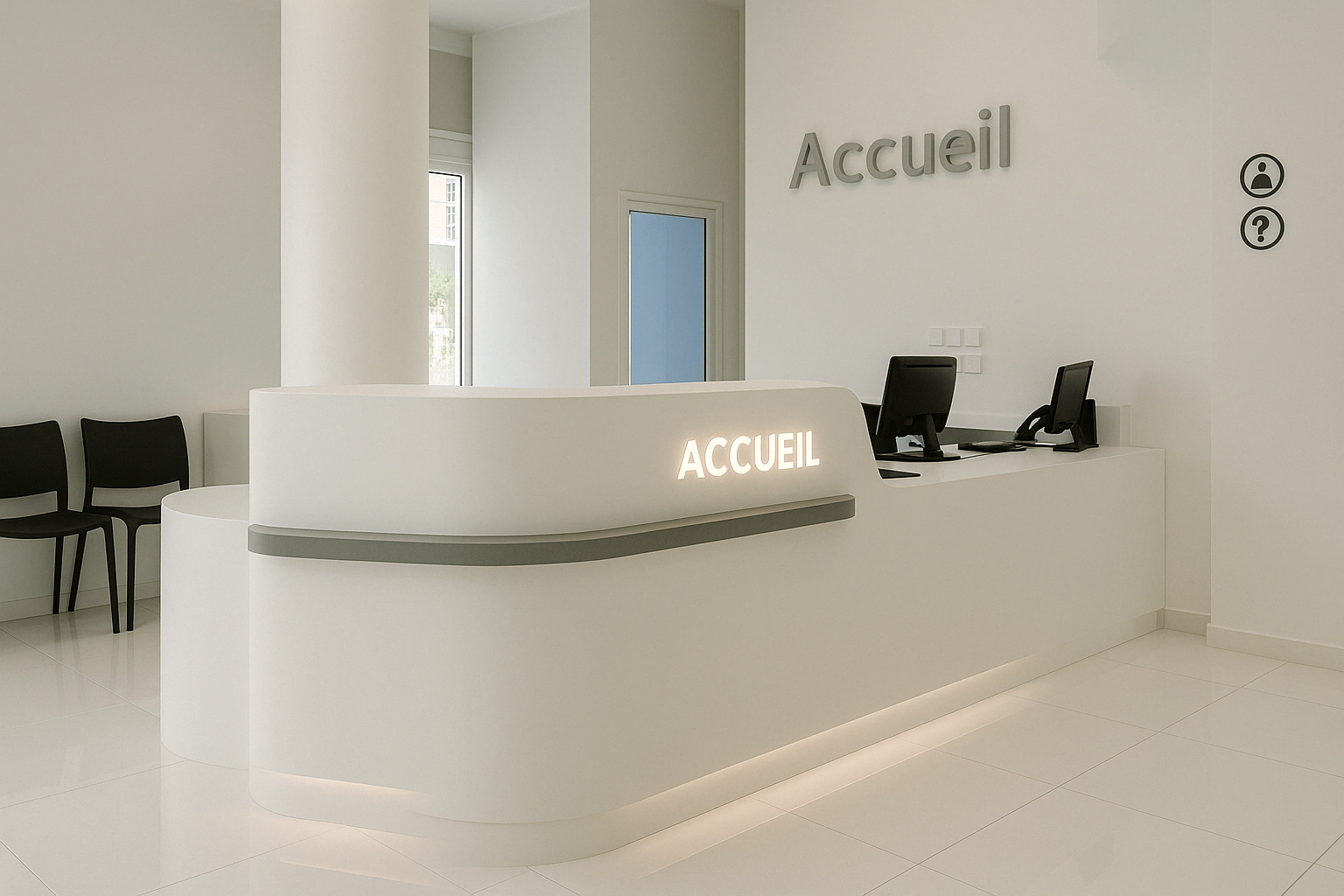 Comptoir accueil