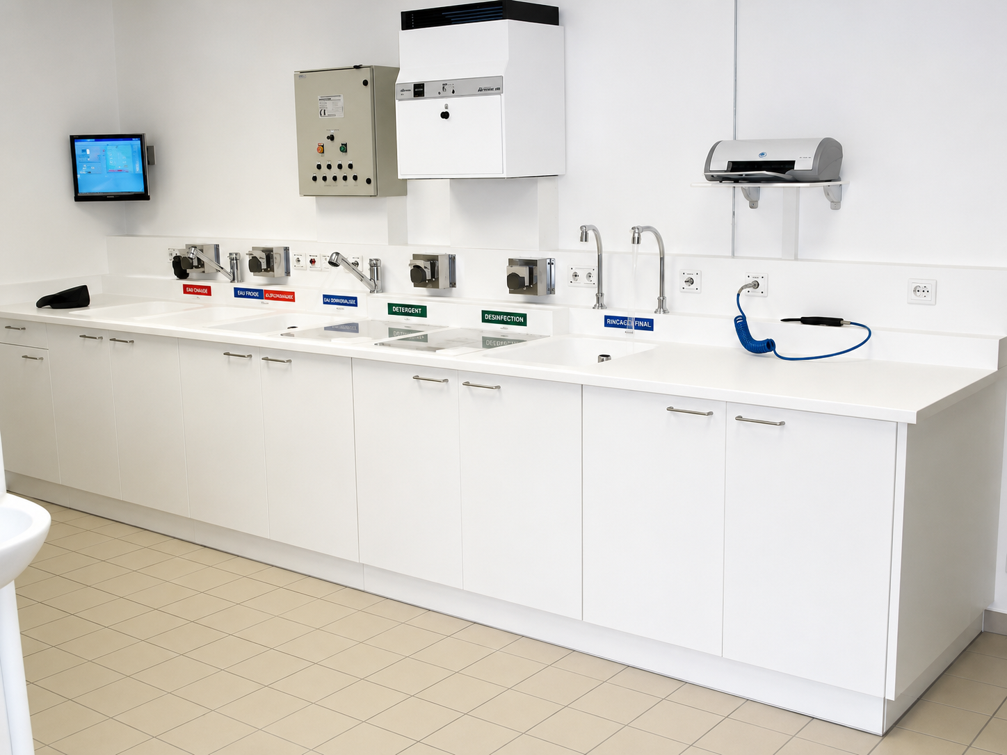 Espace santé en Solid Surface