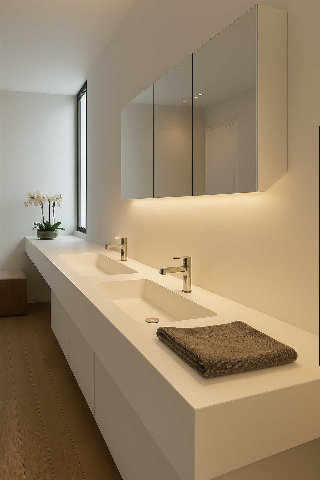 Salle de bain en Solid Surface